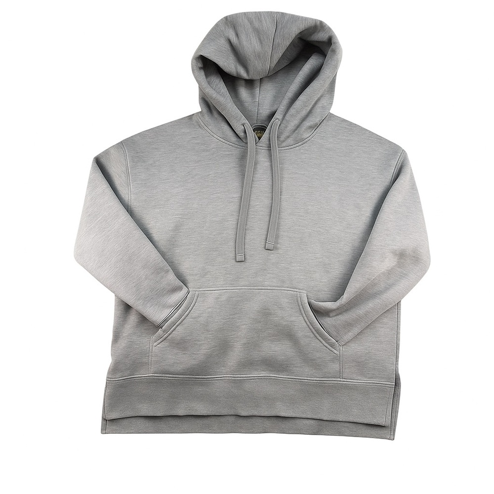 Athletic Works Gray Pullover Hoodie Women’s M 8-10 Kangaroo Pocket Cozy Normcore